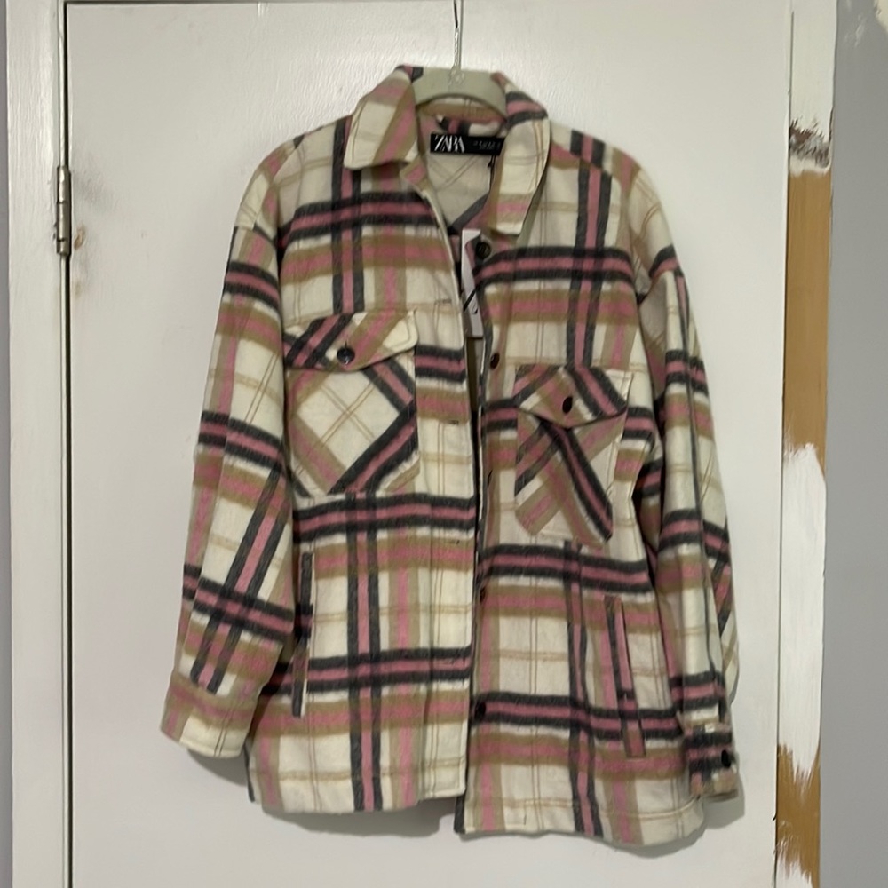 Zara Plaid Shacket